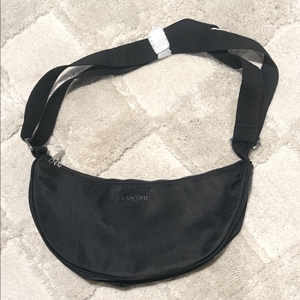 NWT Lancome Black Crescent Belt Bag
